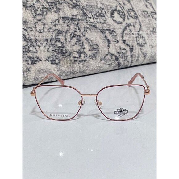 NEW Harley Davidson Shiny Rose Gold stainless Steel Eye Glasses main image 6
